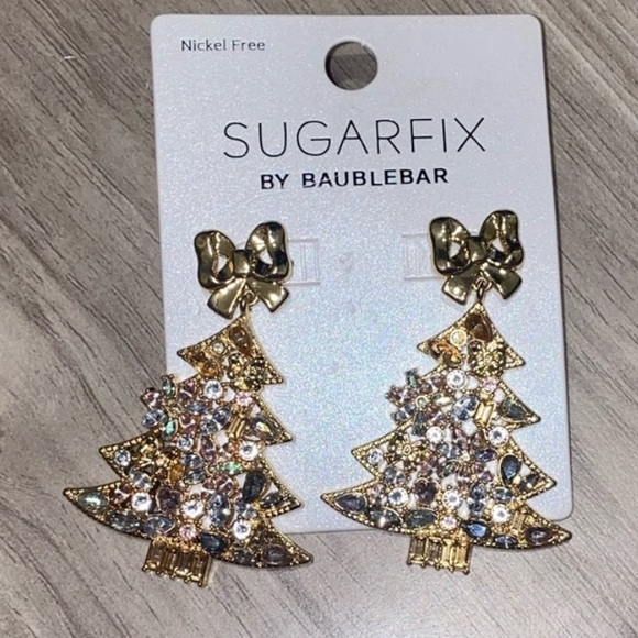 Sugarfix by baublebar Christmas Tree Earrings - Picture 1 of 1